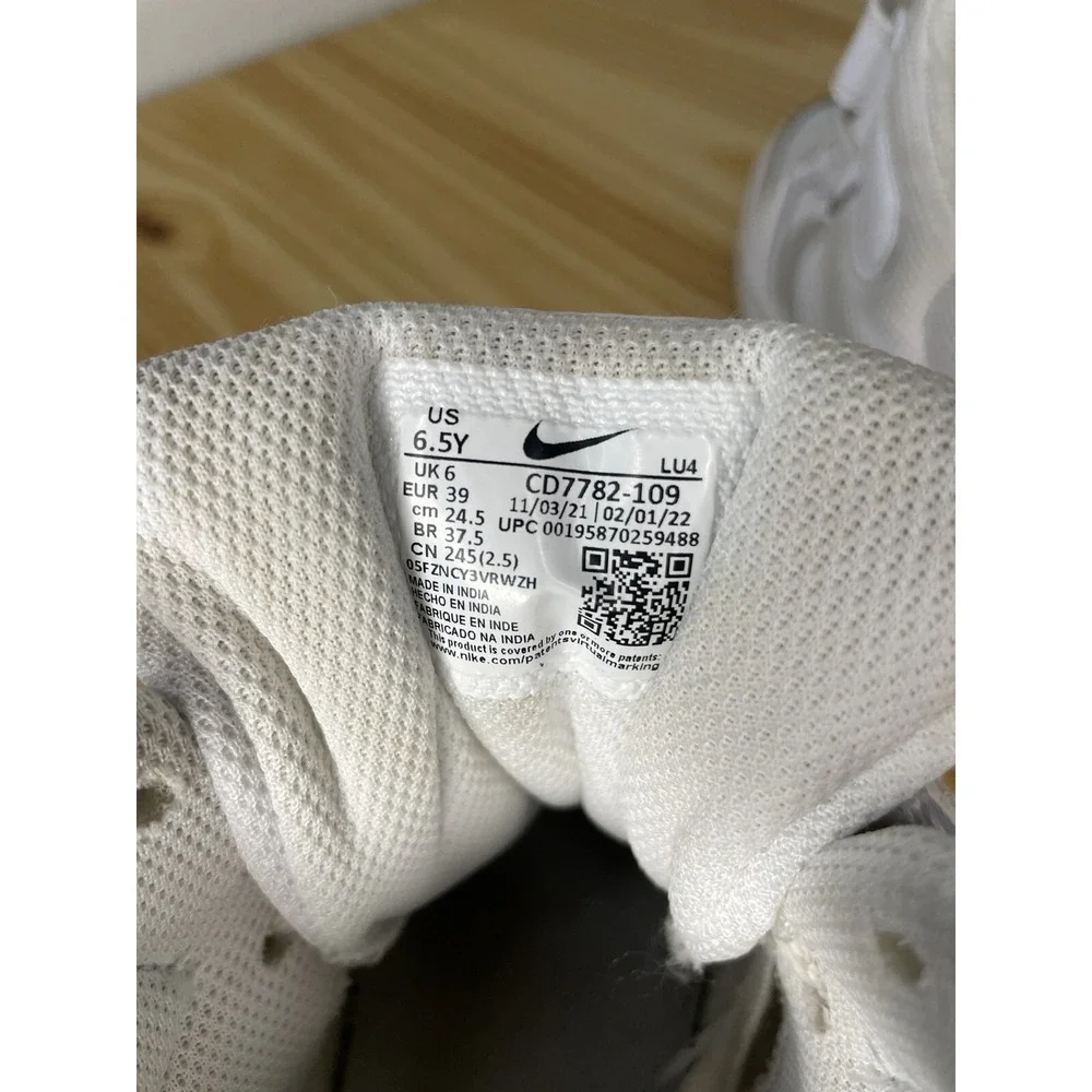 Nike Youth All Day Play High Top Size 6.5Y Sneakers White CD7782-109